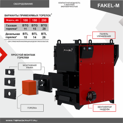Котел промышленный жаротрубный FAKEL-М 250