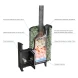 Печь банная «Атмосфера XL» сетка нержавейка с газовой горелкой