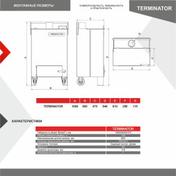 Печь утилизатор для сжигания садового мусора TERMINATOR
